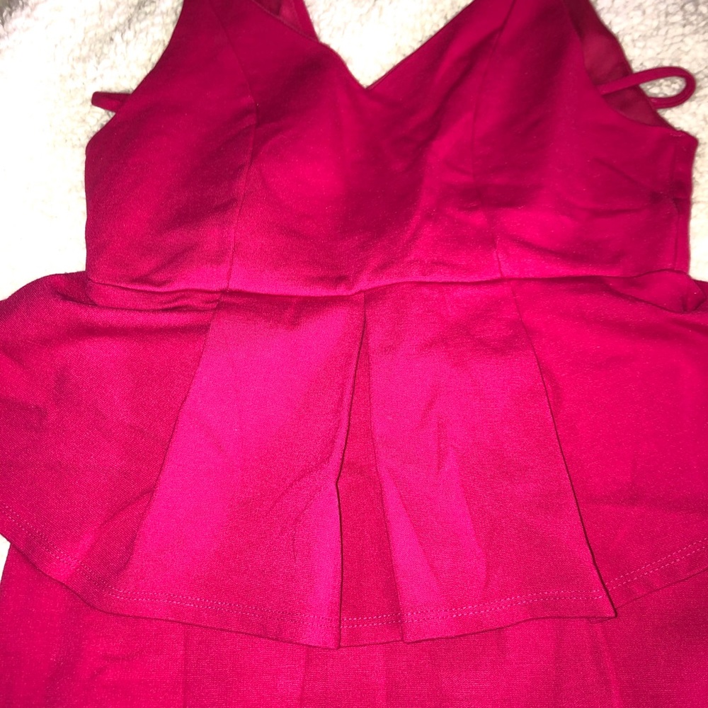 Pink midi dress